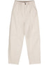 pantalones de cuero cónicos